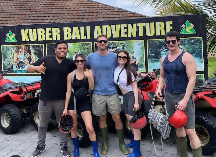 A small group enjoying a day in Bali