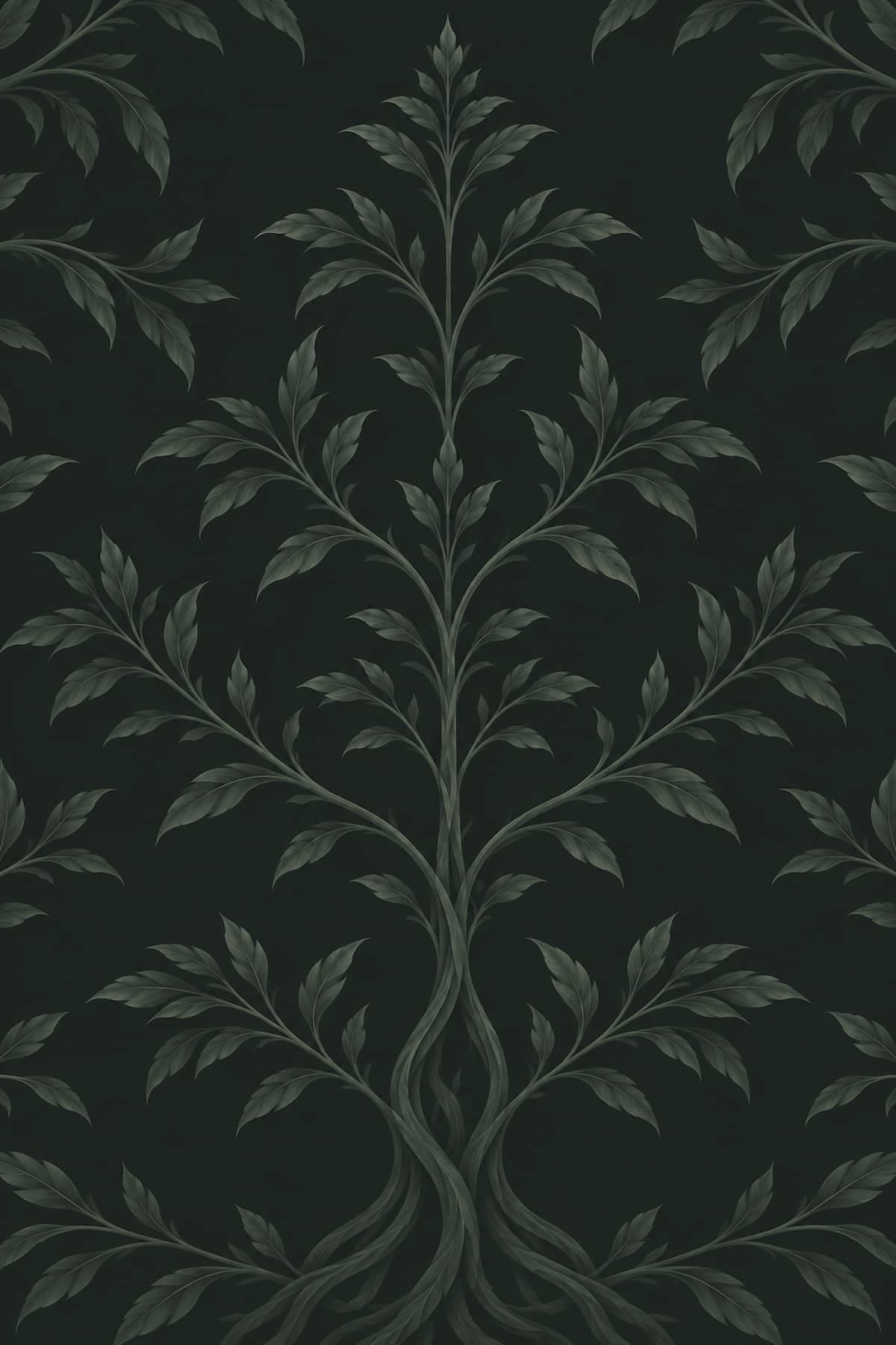 subtle background image of symetrical tree